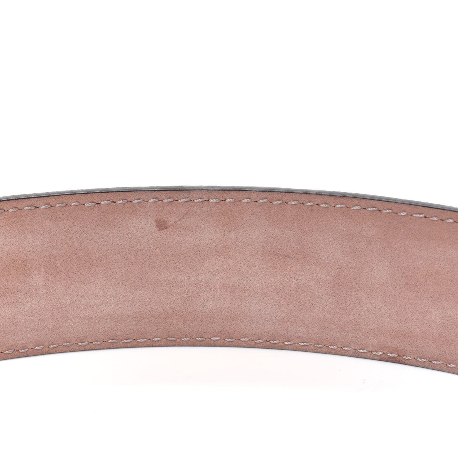 Gucci Moon Calfskin Interlocking G 37mm Belt 115 46 Storm Grey 6 of 10