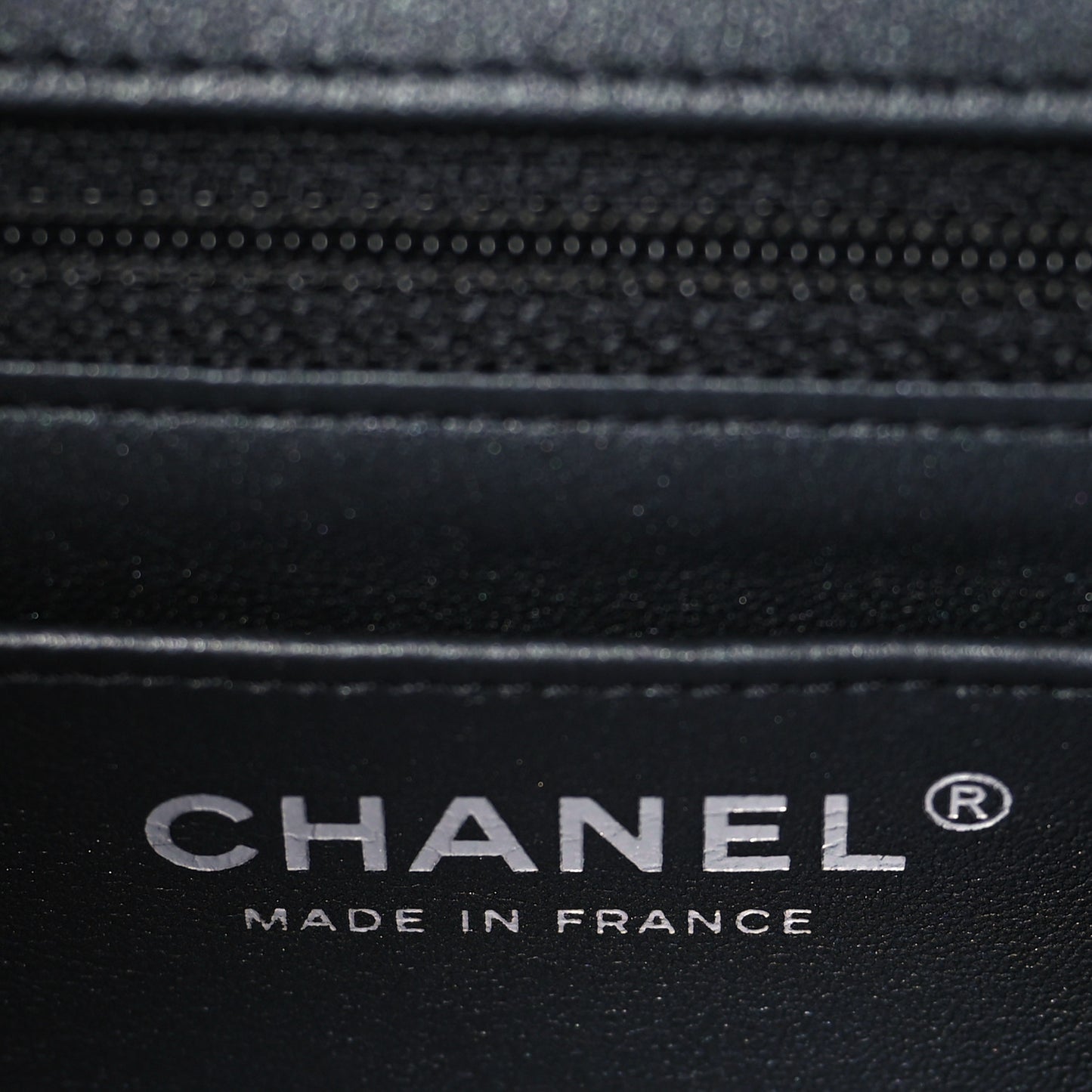 Lambskin Quilted Mini Rectangular Flap So Black