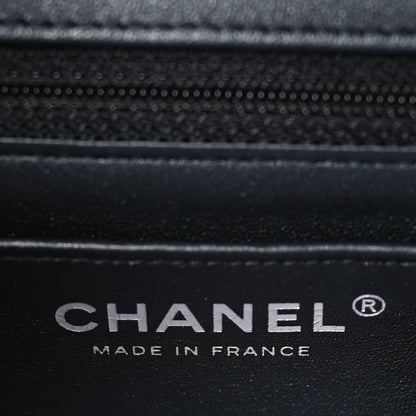 Chanel Lambskin Quilted Mini Rectangular Flap So Black 6 of 9