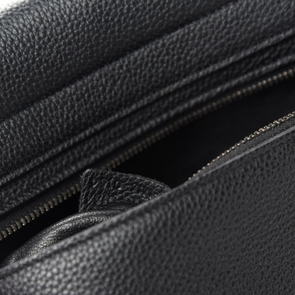 Celine Drummed Calfskin Suede Small Trapeze Black 10 of 11