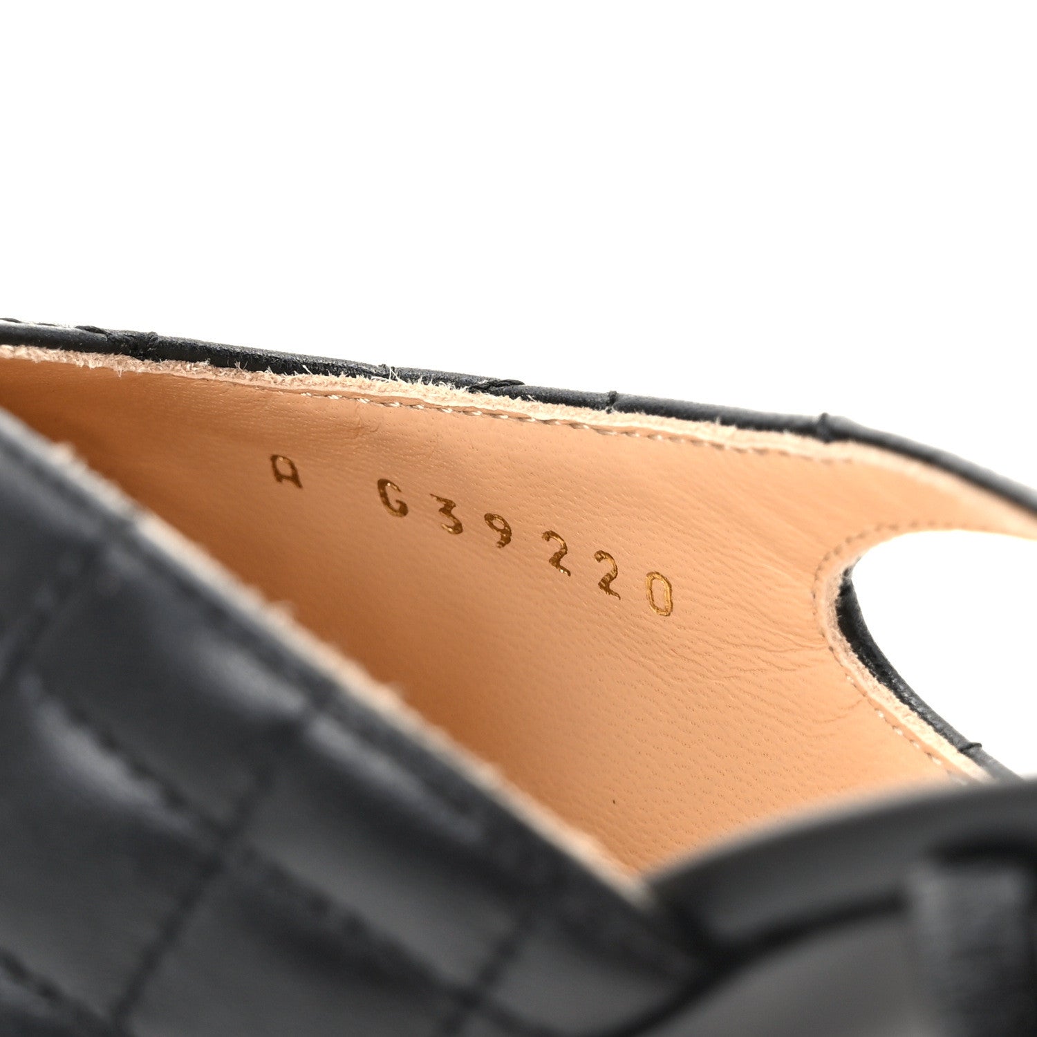 Chanel Lambskin Patent Calfskin Quilted Cap Toe CC Slingback Pumps 38 Black 8 of 9