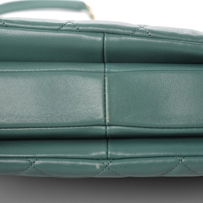 Chanel Lambskin Quilted Small Trendy CC Flap Dual Handle Bag Light Green 19 of 19
