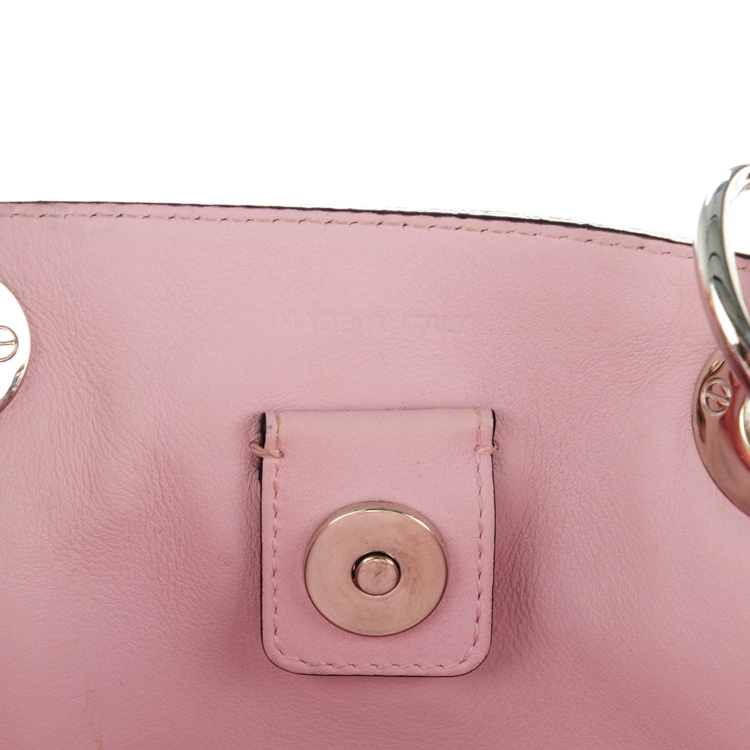 Christian Dior Metallic Bullcalf Medium Diorissimo Bag Champagne 7 of 7