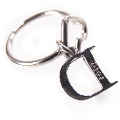Christian Dior Crystal D Charm Heart Ring 3 of 3