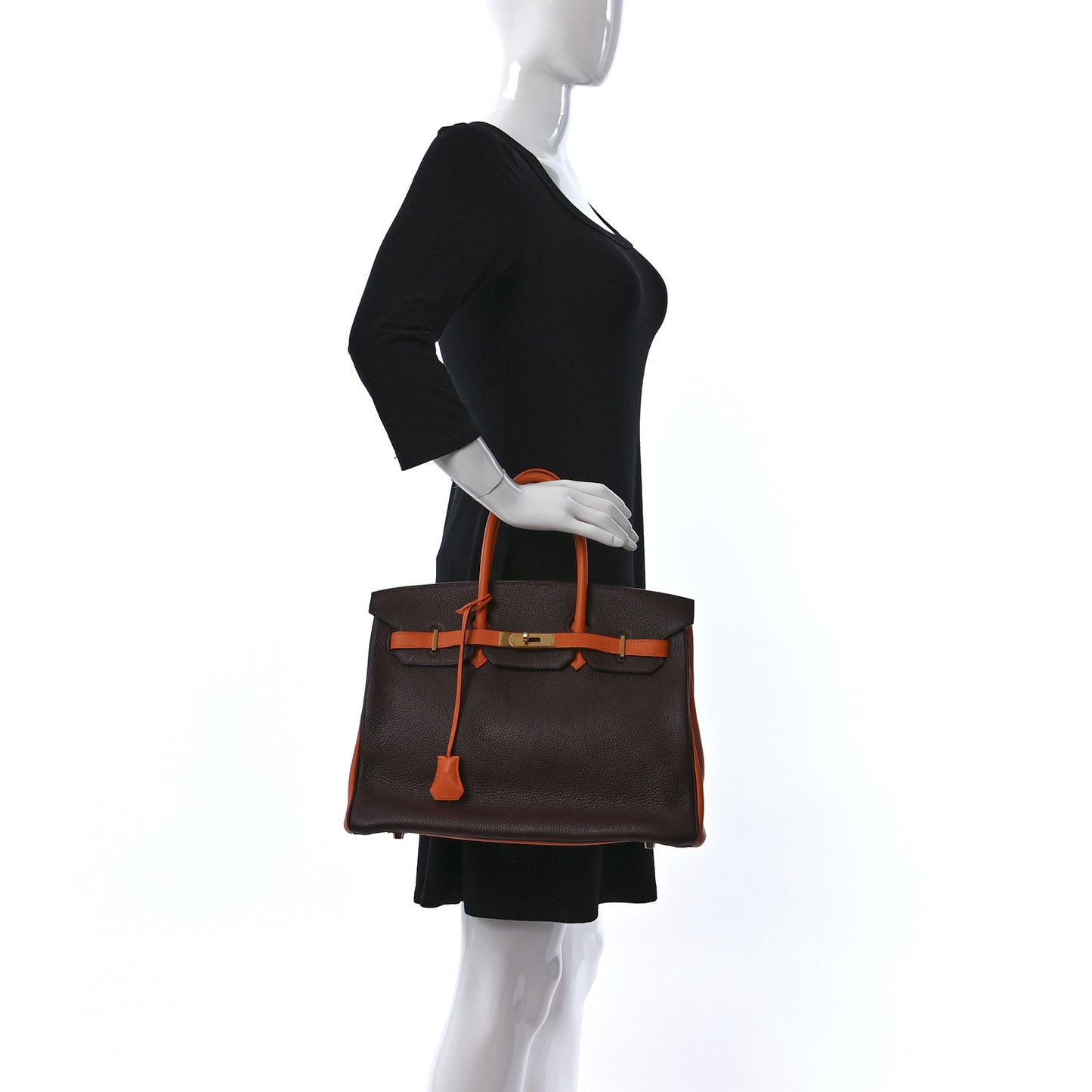 Togo Bi-Color Birkin 35 Chocolate Orange
