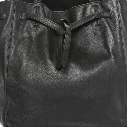 Celine Soft Grained Calfskin Small Belt Cabas Phantom Black 7 of 9
