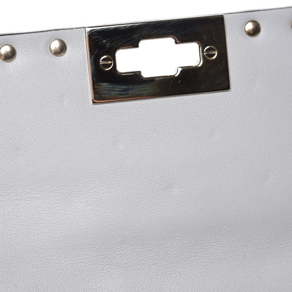 Valentino Garavani Nappa Medium Rockstud Spike Shoulder Bag Pastel Grey 7 of 8