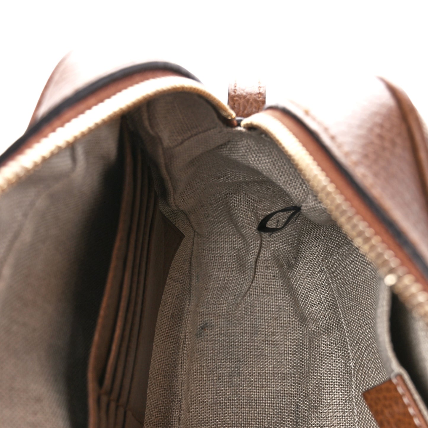 Monogram Mini Bree Messenger Bag Beige Tabacco