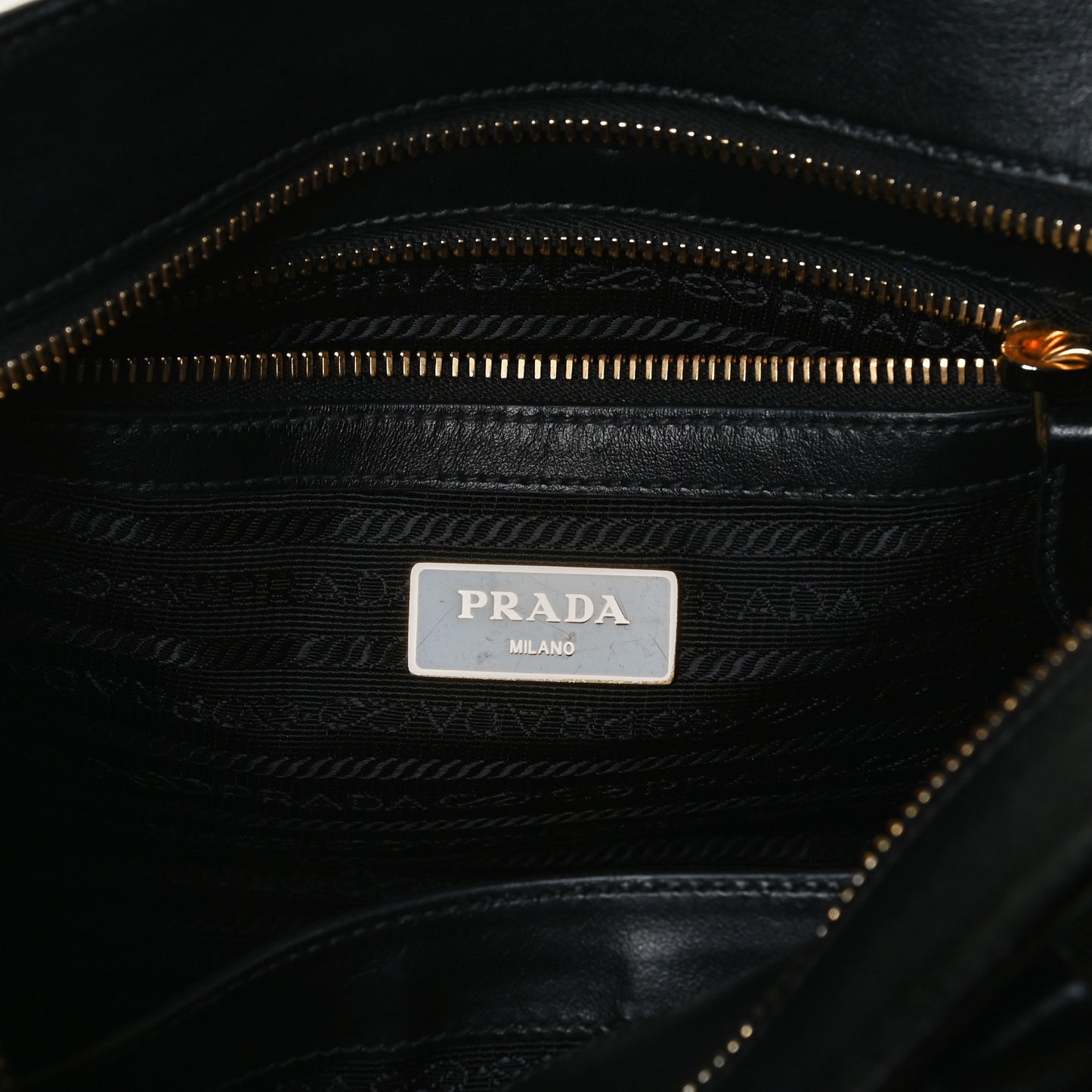Saffiano Soft Calfskin Double Handle Satchel Black