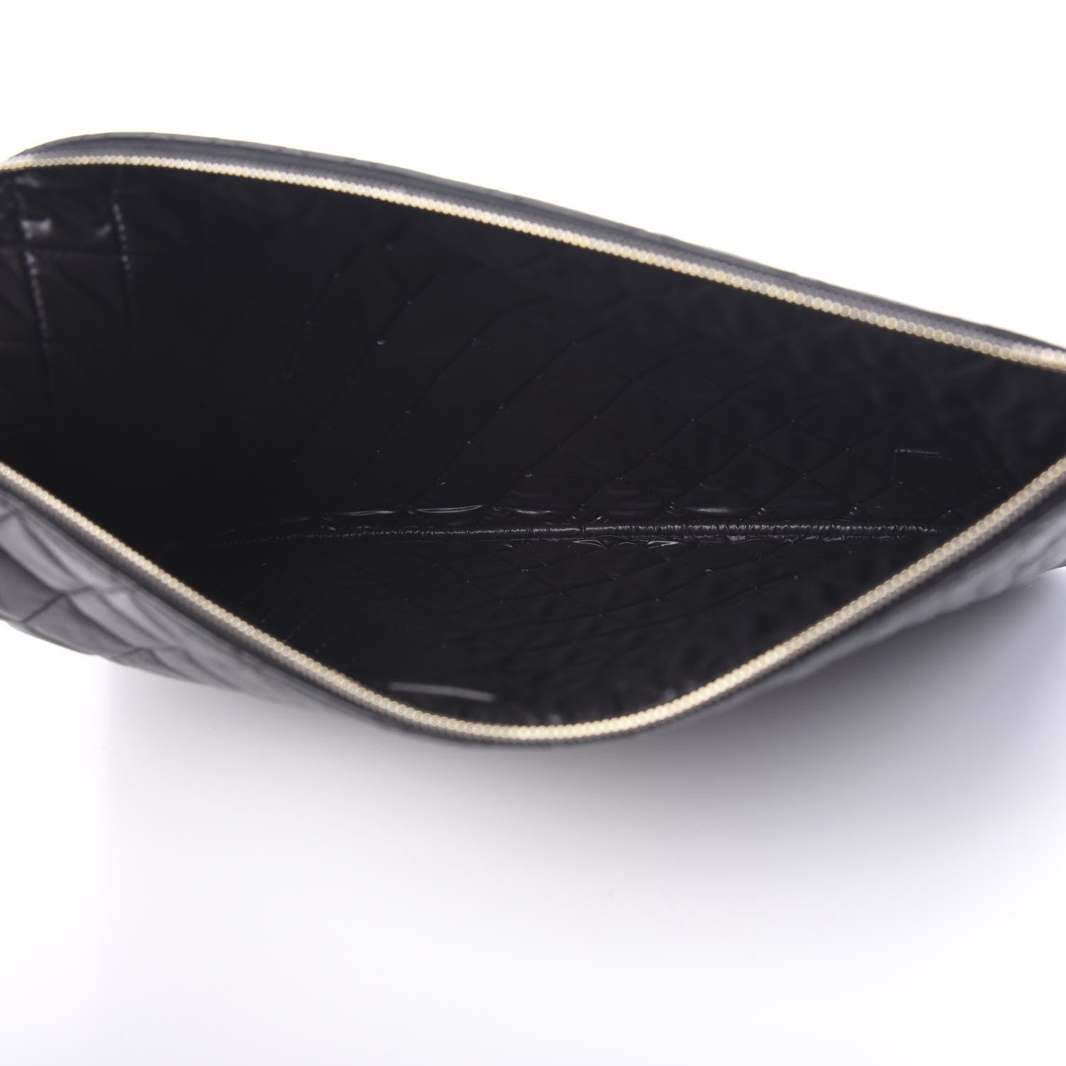 Chanel Lambskin Bi Quilted Large Cosmetic Case Black 4 of 6