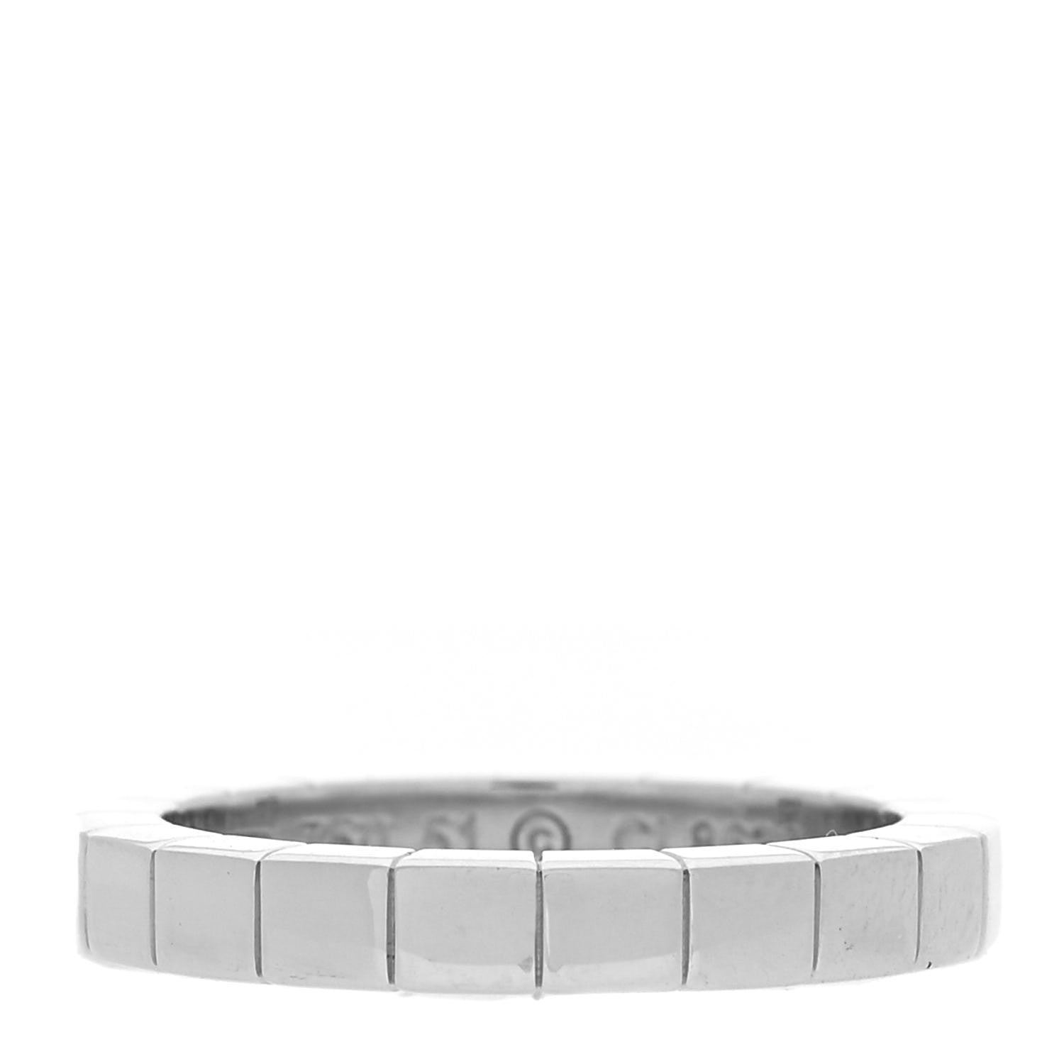 Cartier 18K White Gold Lanieres Ring 51 5.75 3 of 4