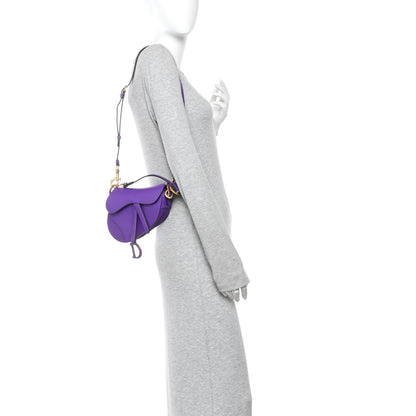 Christian Dior Supple Calfskin Mini Saddle Bag Purple 2 of 11