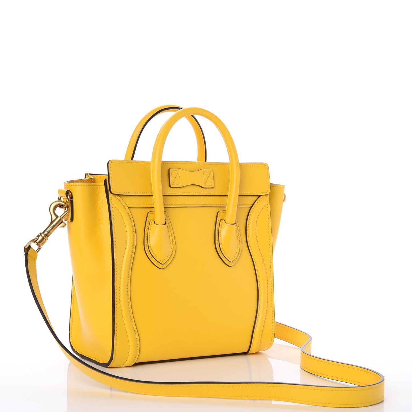 Palmelato Calfskin Nano Luggage Sunflower