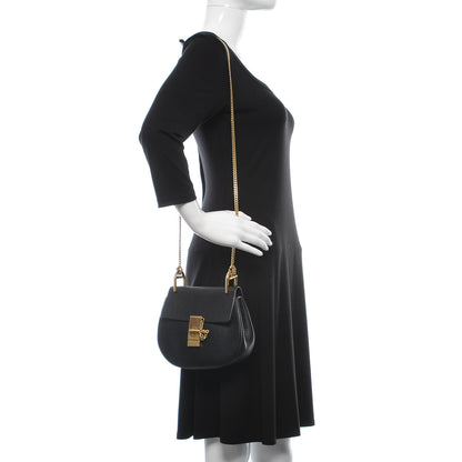 Chloe Grained Lambskin Mini Drew Shoulder Bag Black 2 of 11