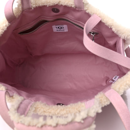 Telfar X UGG Suede Shearling Medium Shopping Bag Pink 4 of 9