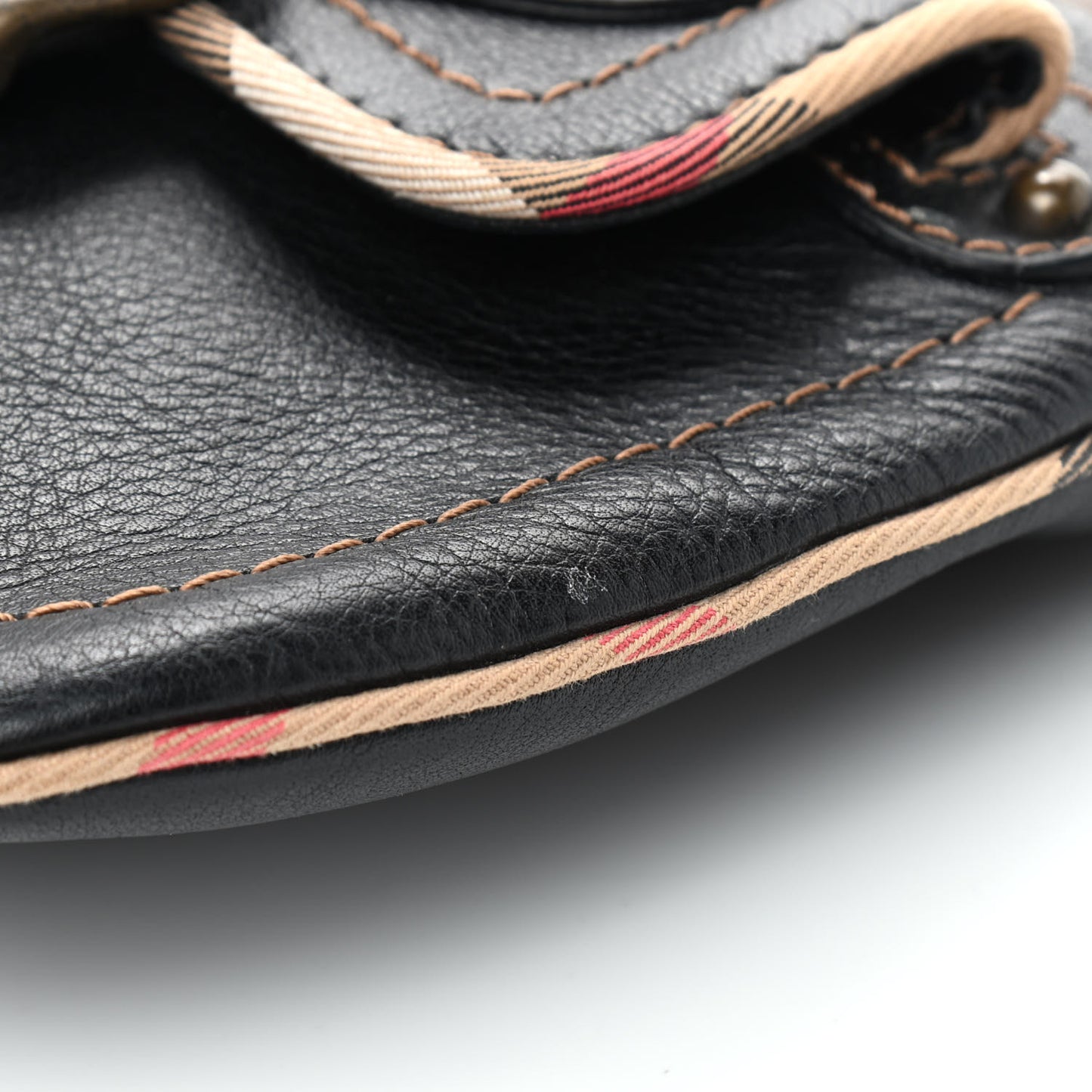 Calfskin Two Front Pocket Shoulder Bag Black