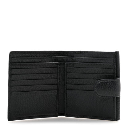 Gucci Dollar Calfskin Interlocking G French Wallet Black 5 of 12