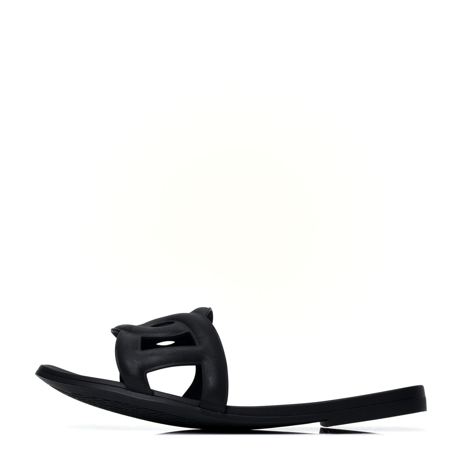 Rubber Aloha Sandals 38 Black