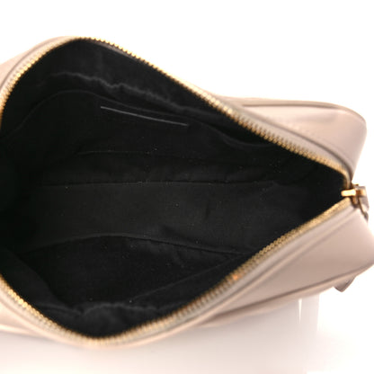 Saint Laurent Calfskin Matelasse Monogram Lou Camera Bag Washed Light Pink 4 of 7
