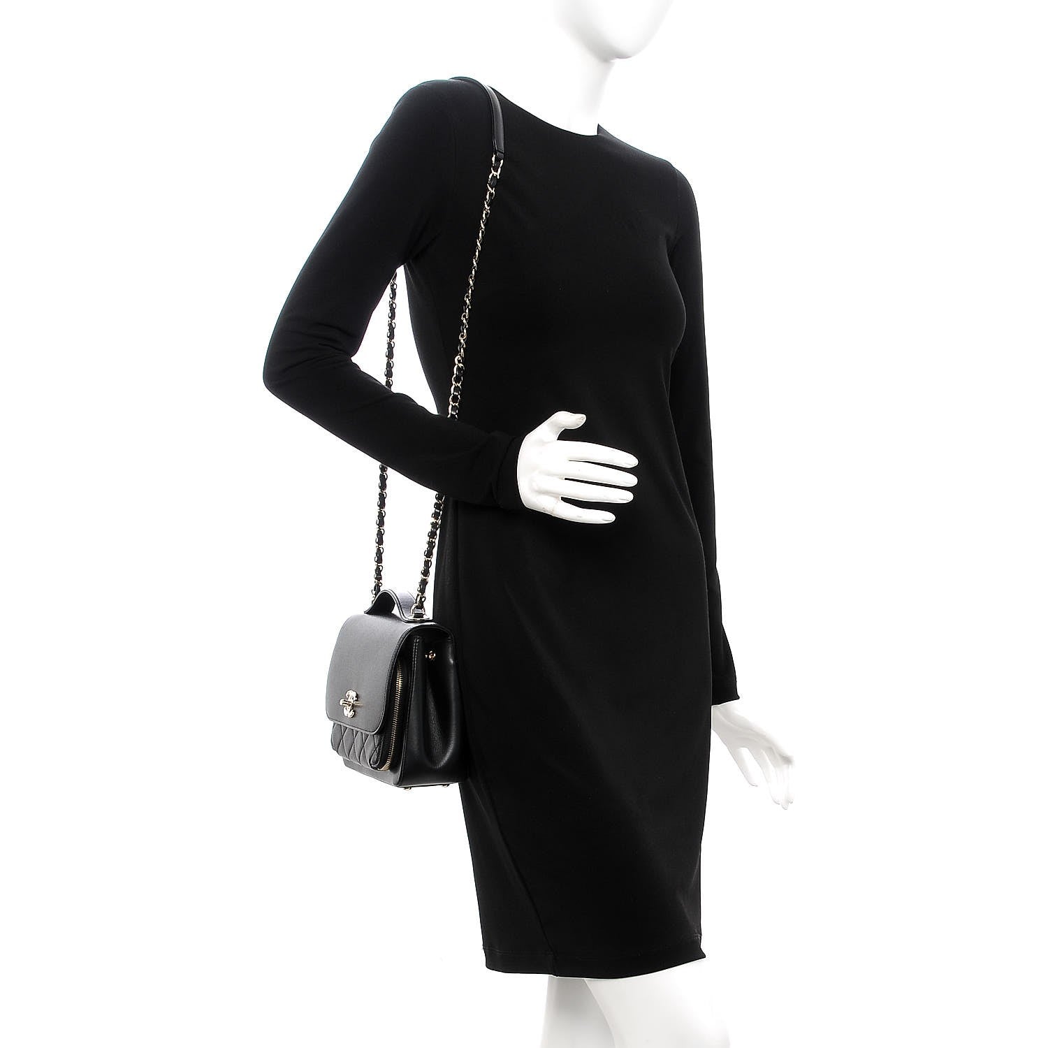 Chanel Caviar Quilted Medium Business Affinity Flap Black 2 of 8