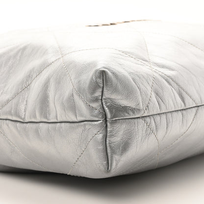 Chanel Metallic Calfskin Quilted Chanel 22 Silver 9 of 10