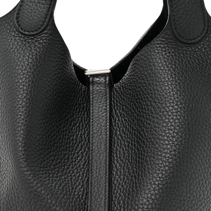 Hermes Taurillon Clemence Picotin Lock 22 MM Black Black 8 of 10