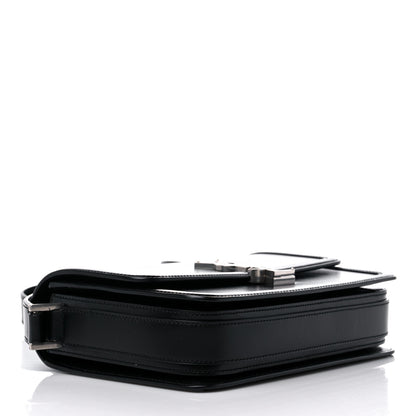 Saint Laurent Box Calfskin Monogram Medium Solferino Satchel Black 3 of 9