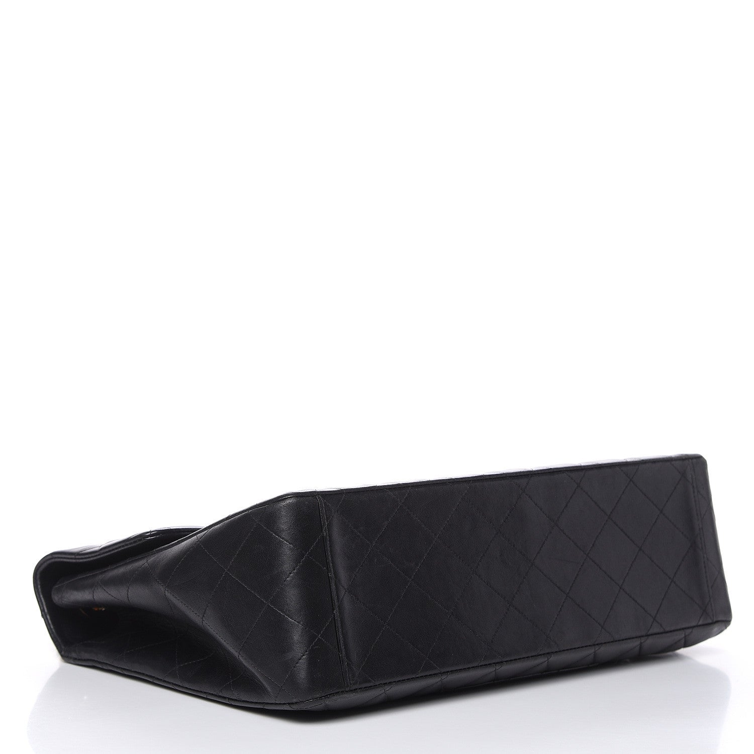 Chanel Lambskin Quilted XL Jumbo Single Flap Black 4 of 18