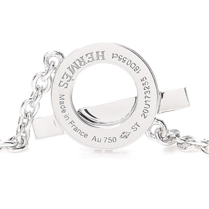 Hermes 18K White Gold Diamond Finesse Bracelet ST 4 of 5