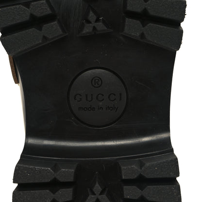 Gucci Cordovan Lux Womens Harald Horsebit 25mm Platform Loafers 36 38 Black 7 of 9