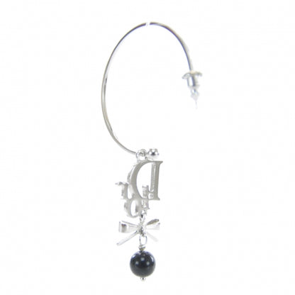 Christian Dior Crystal Logo Bow Earrings 3 of 4