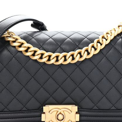 Chanel Calfskin Quilted Medium Boy Flap Black 8 of 10