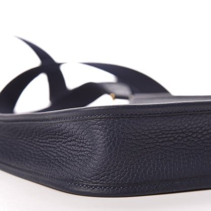Hermes Taurillon Clemence Evelyne TPM Bleu Nuit 9 of 10