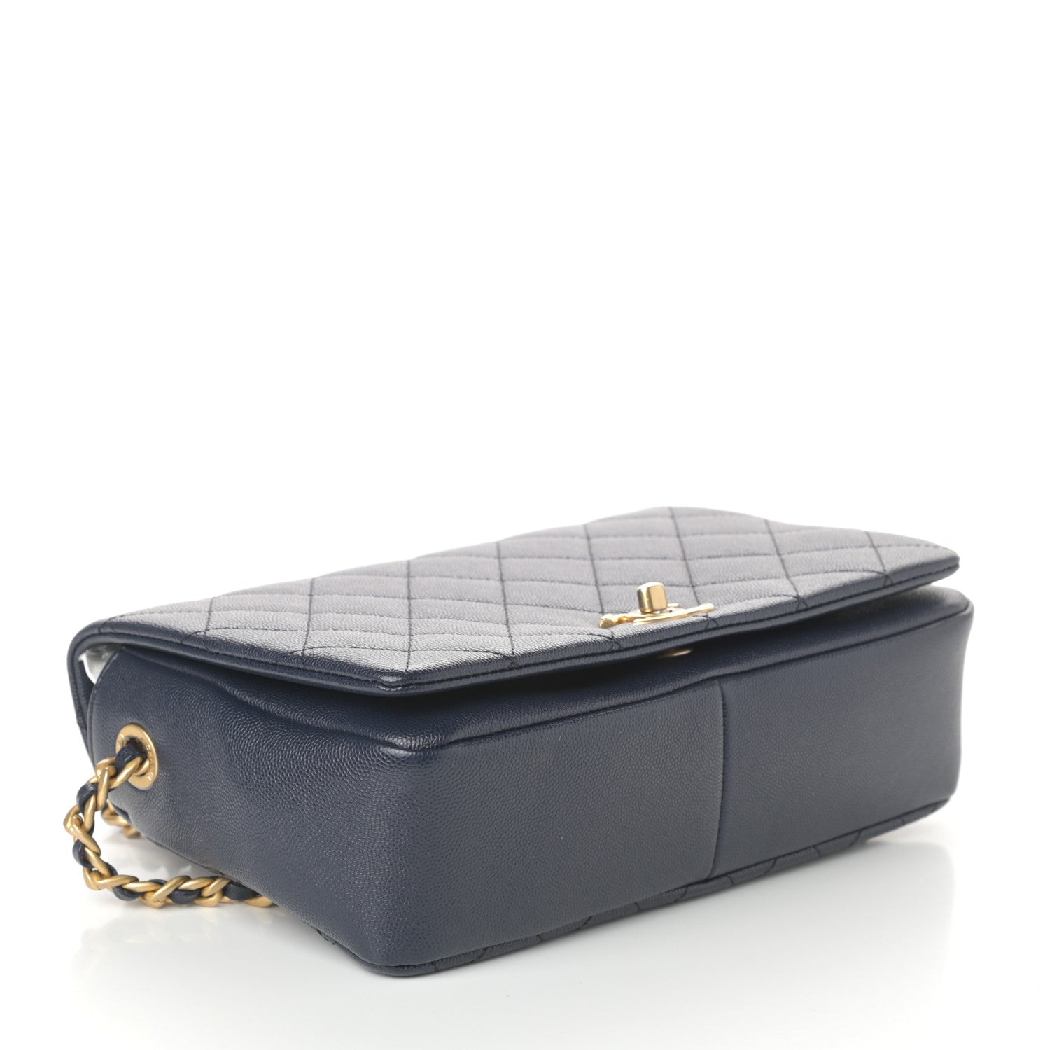 Chanel Caviar Quilted Medium Fashion Therapy Flap Navy Blue 4 of 10