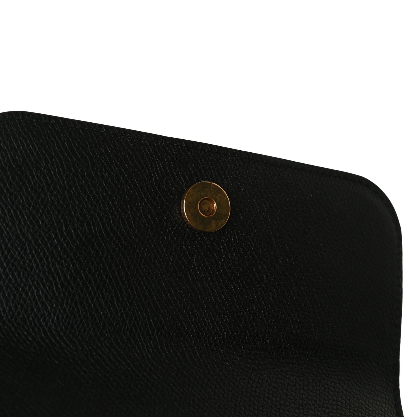 Grainy Calfskin Small VSling Shoulder Bag Black