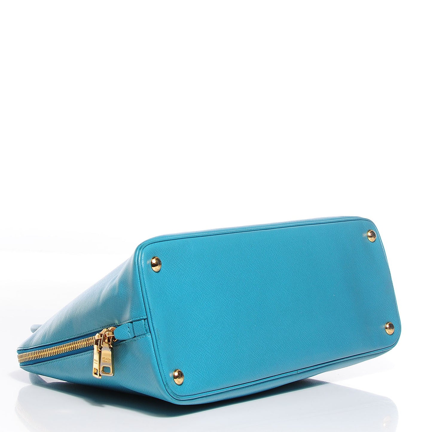 Saffiano Lux Large Promenade Tote Turchese