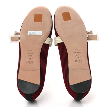 Christian Dior Technical Canvas Ribbon Miss J'Adior Ballet Flat 36.5 Red Black 5 of 9