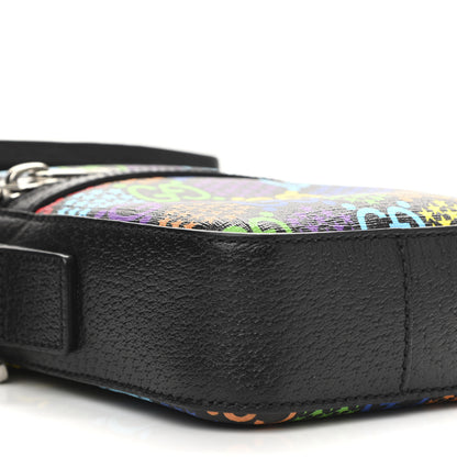 Gucci GG Supreme Monogram Psychedelic Messenger Bag Black 9 of 11