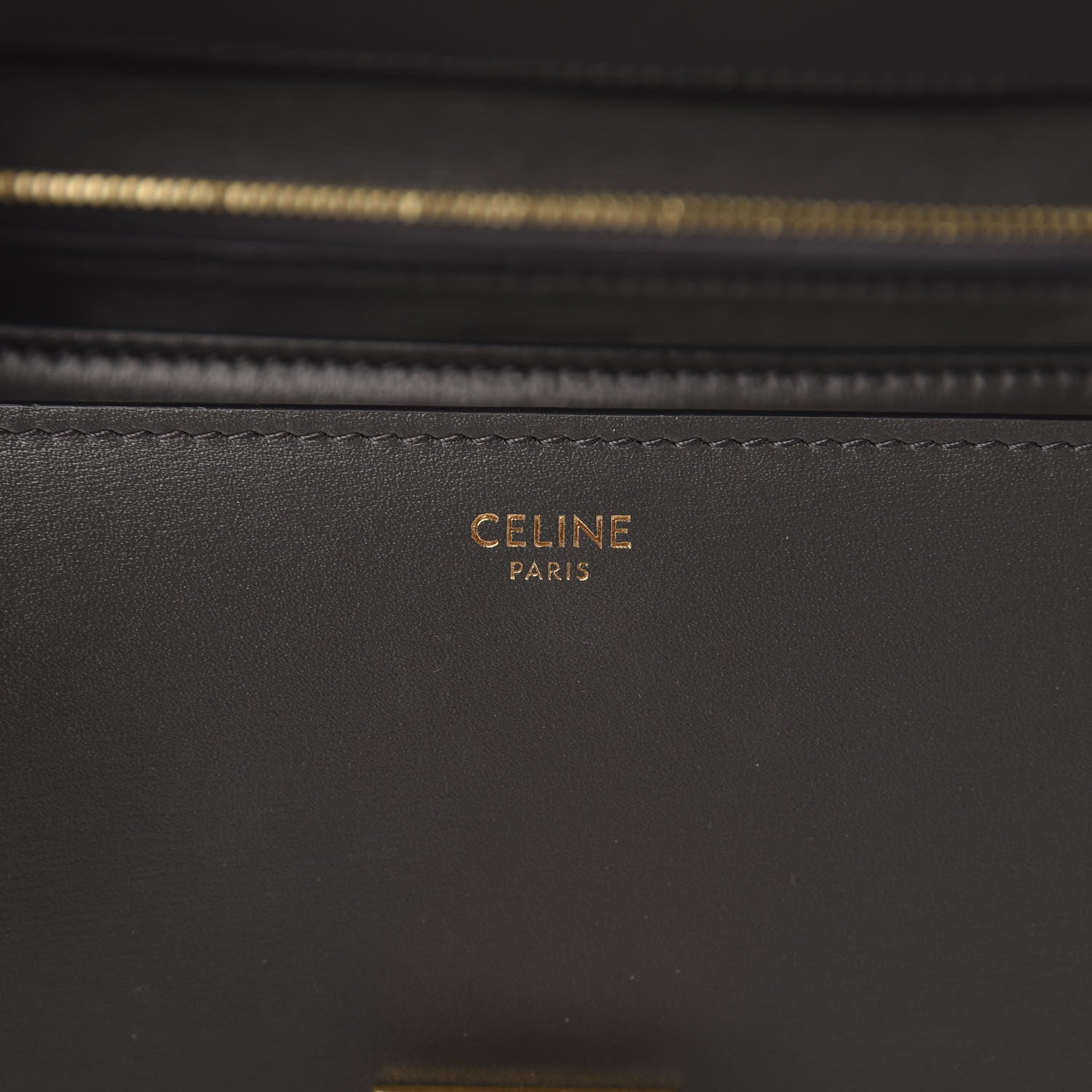 Celine Box Calfskin Medium Classic Box Flap Bag Anthracite 8 of 10