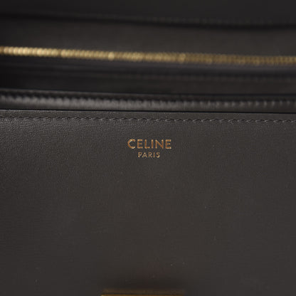 Celine Box Calfskin Medium Classic Box Flap Bag Anthracite 8 of 10