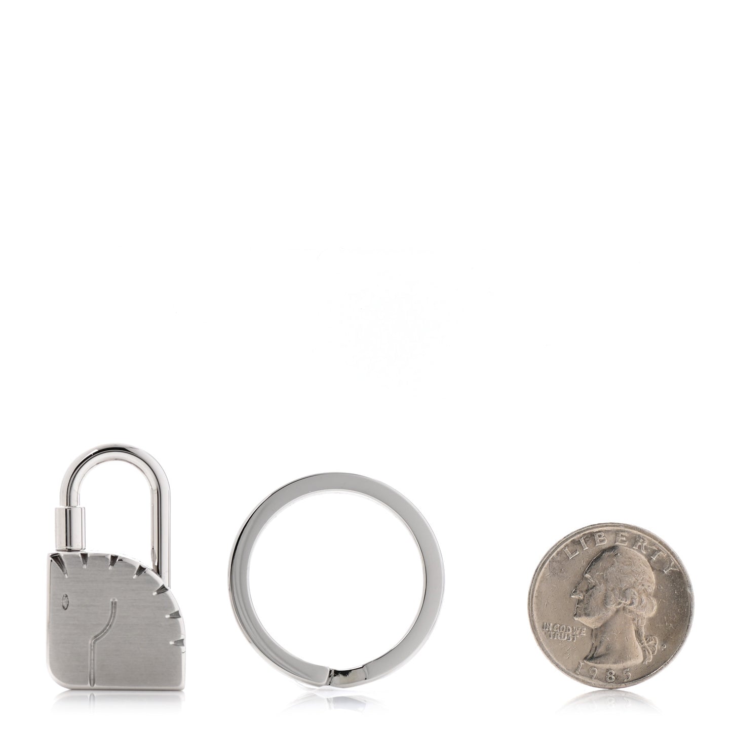 Palladium Cadenas Horse Key Ring