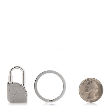 Hermes Palladium Cadenas Horse Key Ring 2 of 5