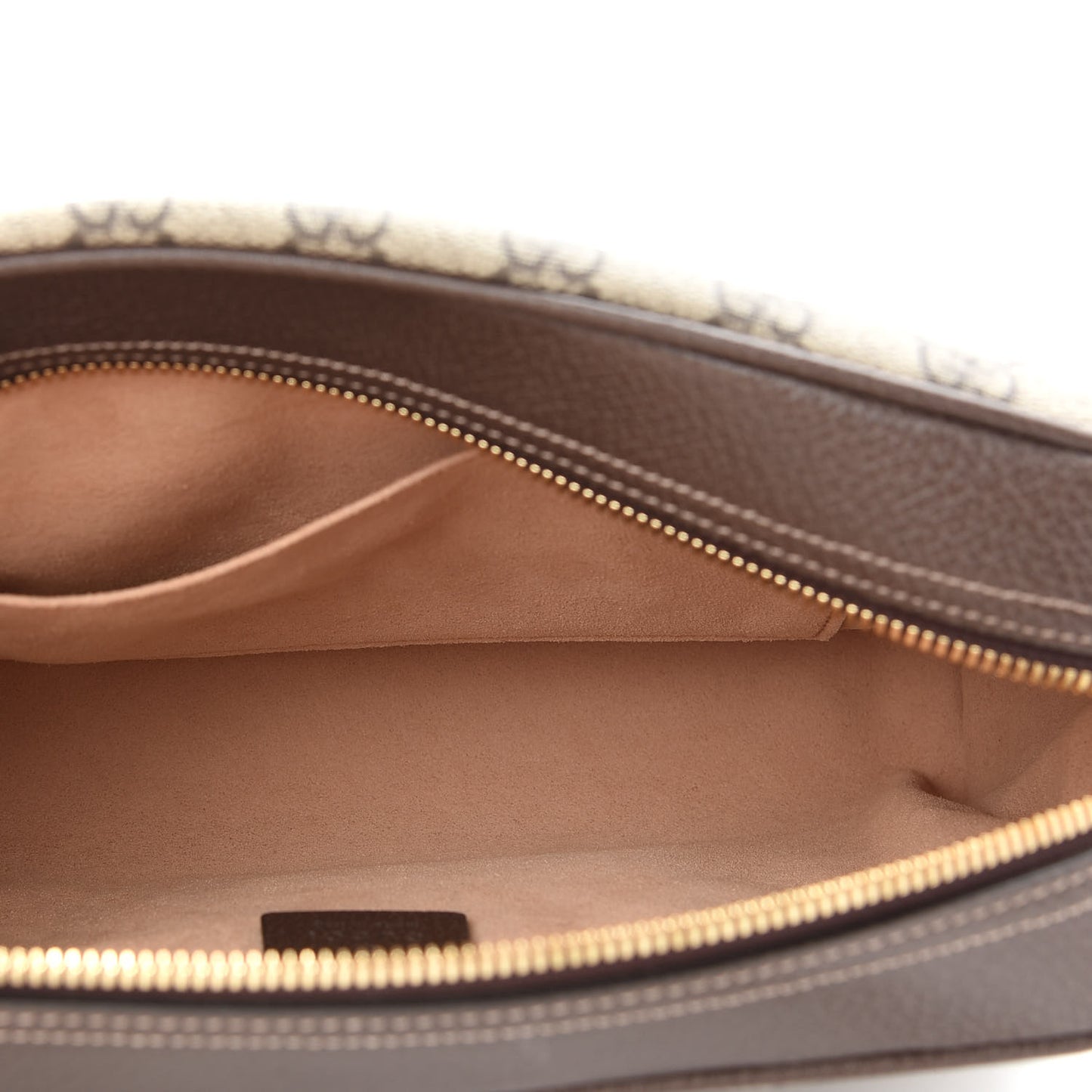 GG Supreme Monogram Web Small Ophidia Shoulder Bag Brown