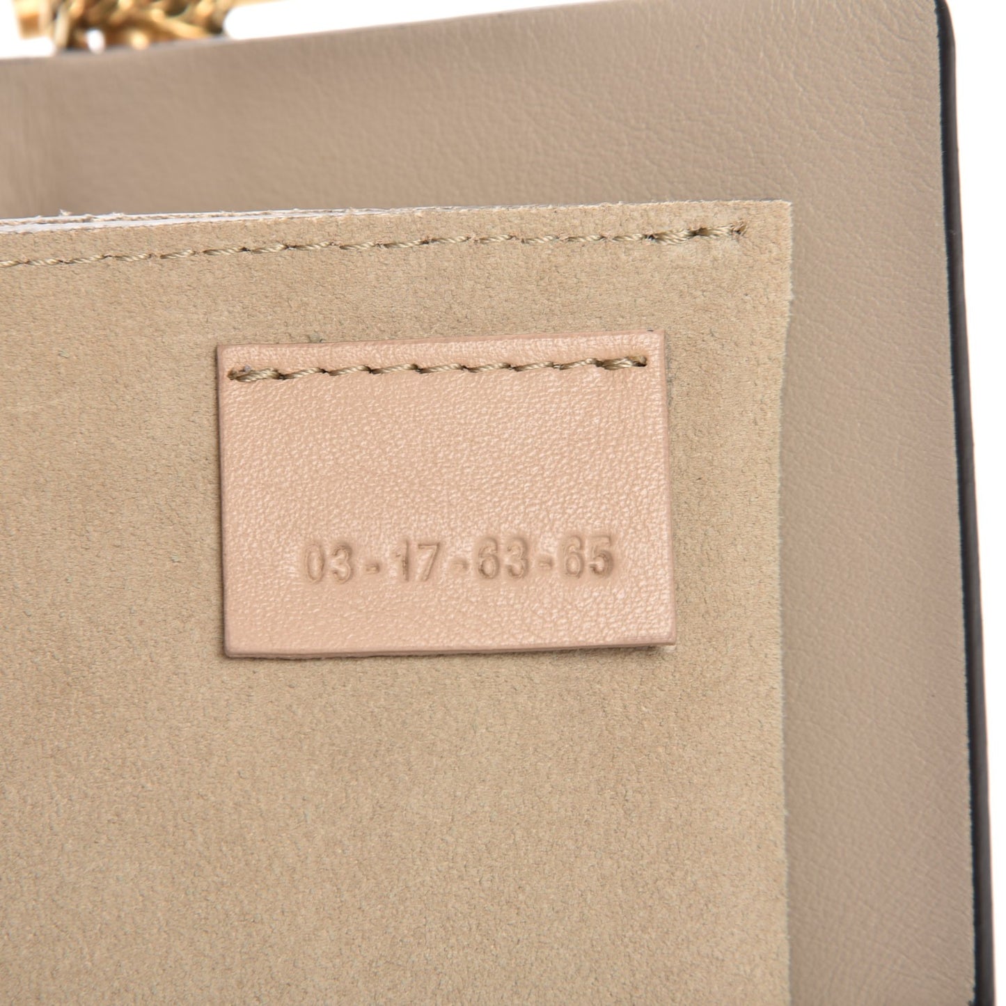 Suede Calfskin Striped Patchwork Studded Drew Shoulder Bag Pastel Grey