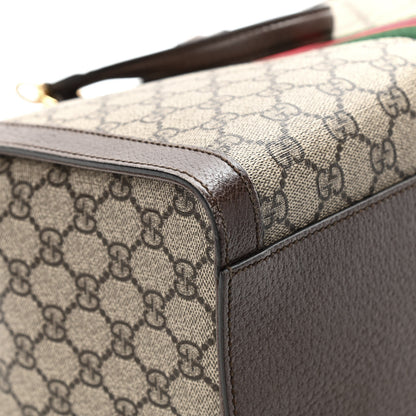 Gucci GG Supreme Monogram Web Medium Ophidia Tote Bag Brown 9 of 15