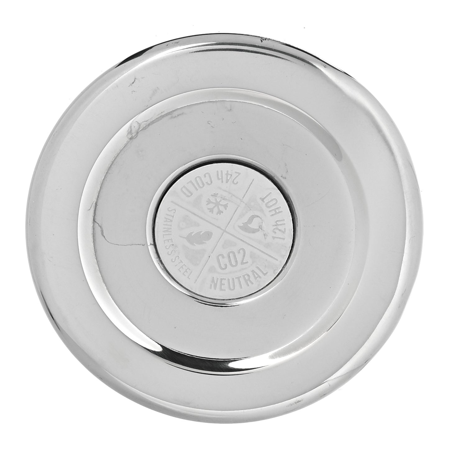 Oblique Stainless Steel Aqua Bottle Platinum