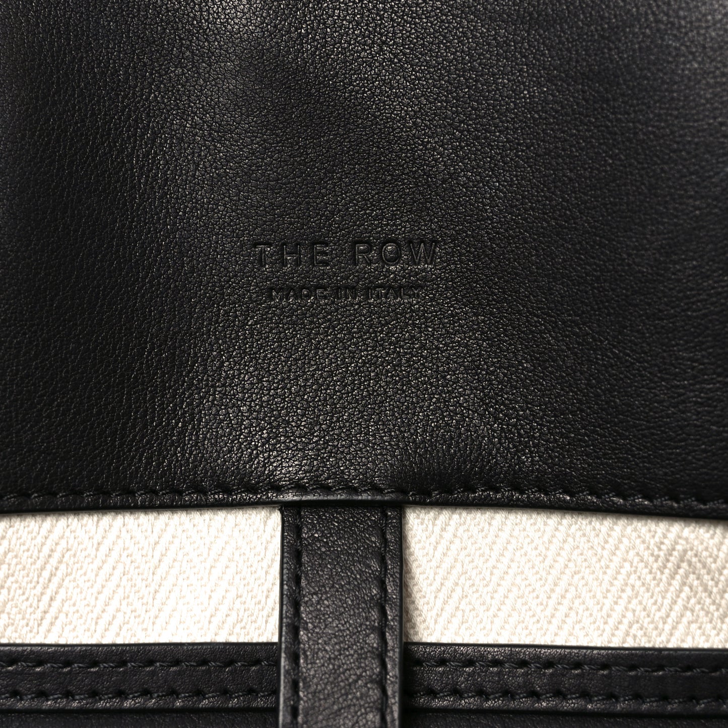 Polished Saddle Calfskin Marlo Tote Bag Black