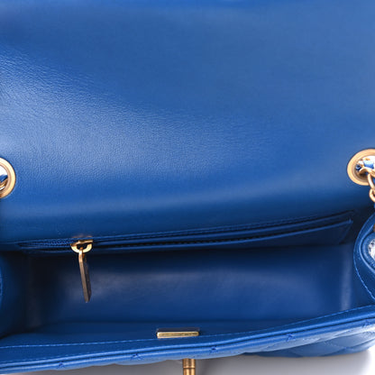 Chanel Lambskin Quilted Pearl Crush Mini Rectangular Flap Blue 4 of 10