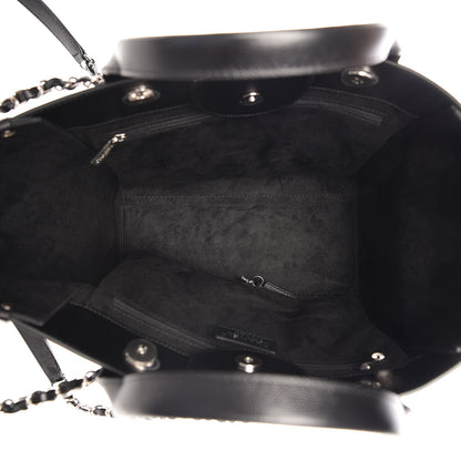 Chanel Caviar Small Studded Deauville Tote Black 6 of 9