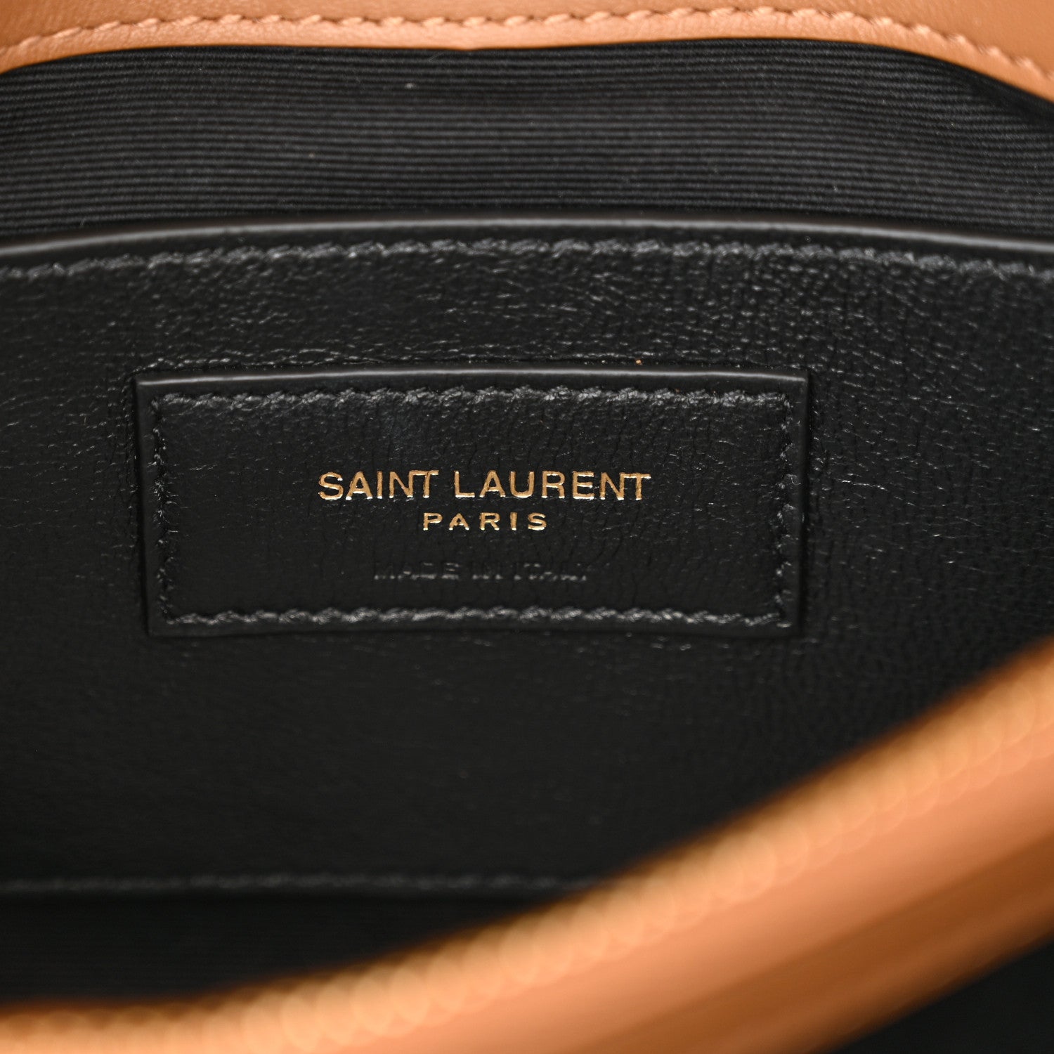 Saint Laurent Suede Matelasse Chevron Monogram Medium College Bag Cinnamon 6 of 12